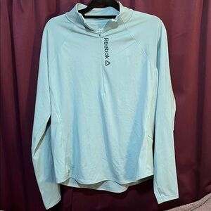 Reebok Light Blue Zip-Up Shirt